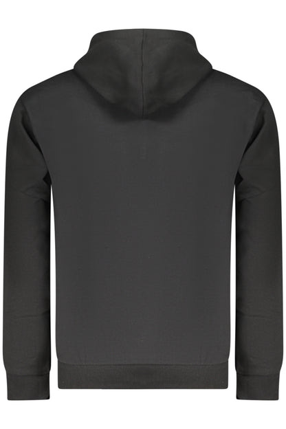 SUPERGA MEN'S BLACK ZIP-UP SWEATSHIRT
