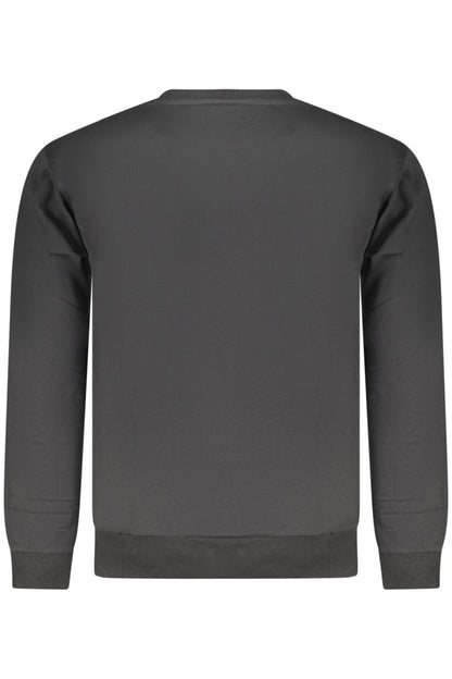SUPERGA MEN'S BLACK ZIP-UP SWEATSHIRT