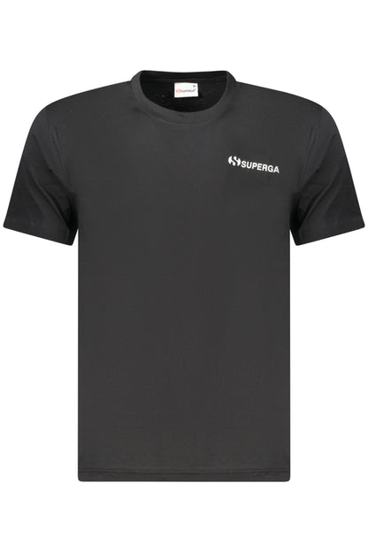 SUPERGA MEN'S SHORT-SLEEVED T-SHIRT BLACK