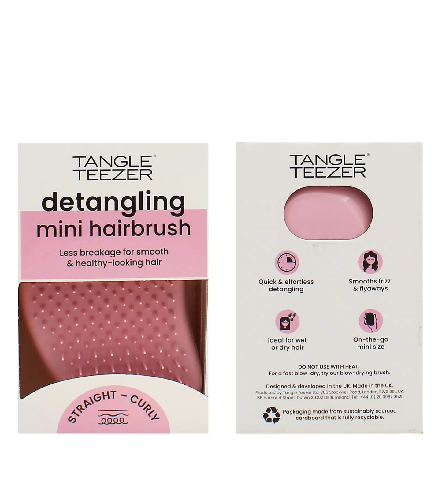 Tangle Teezer The Original Mini Hairbrush Millenial Pink