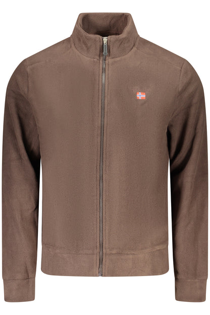 SWEAT-SHIRT FERMÉ MARRON POUR HOMME THE NORTH STONE