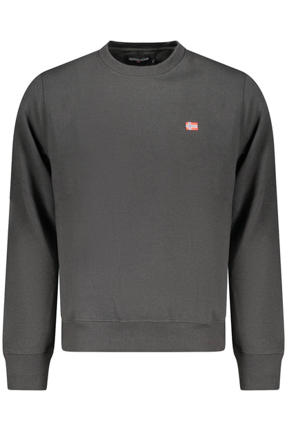 SWEAT-SHIRT NOIR À FERMETURE ÉCLAIR POUR HOMME THE NORTH STONE