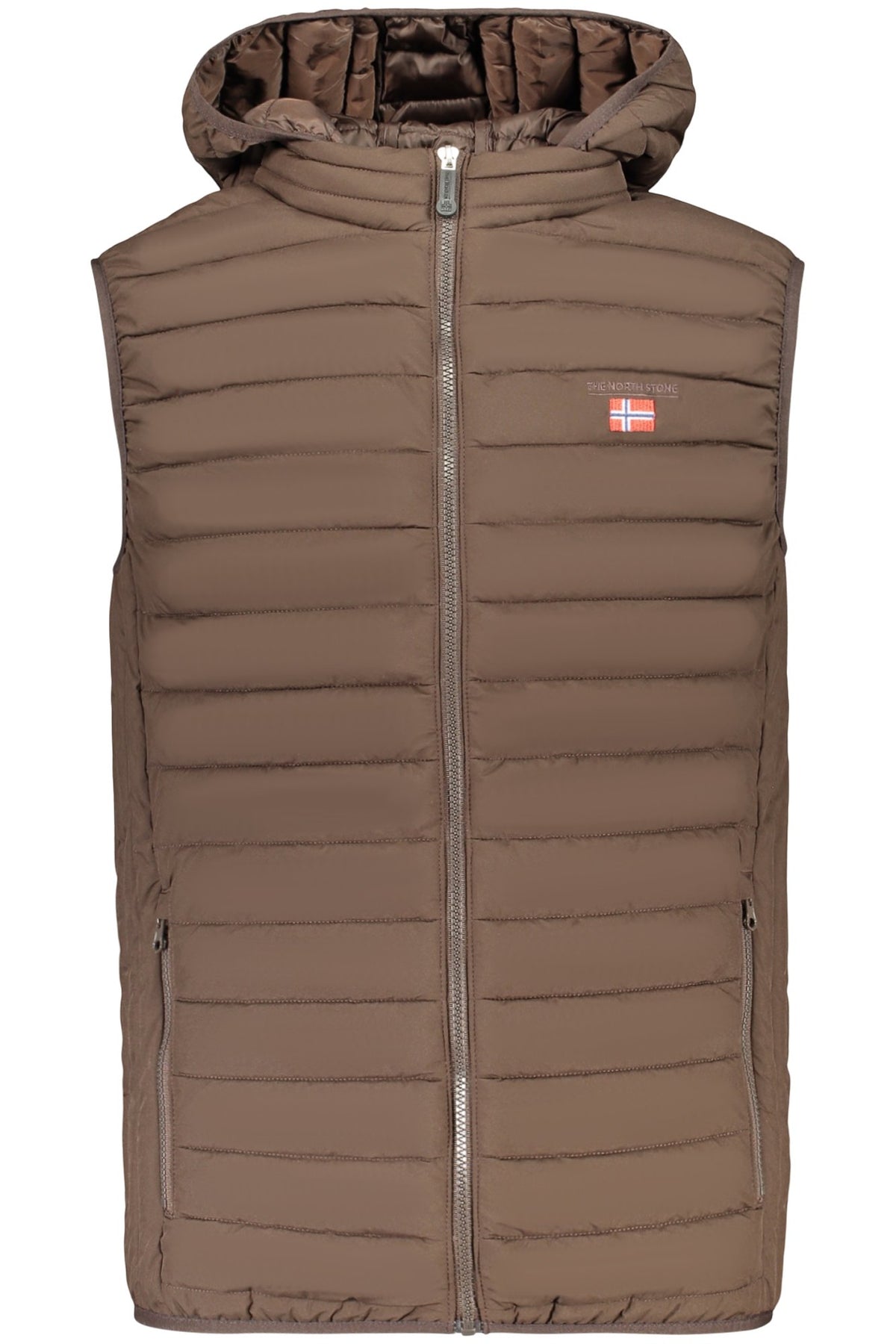 VESTE SANS MANCHES MARRON POUR HOMME THE NORTH STONE