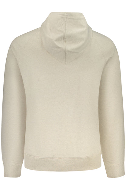 TIMBERLAND MEN'S BEIGE ZIP-UP SWEATSHIRT