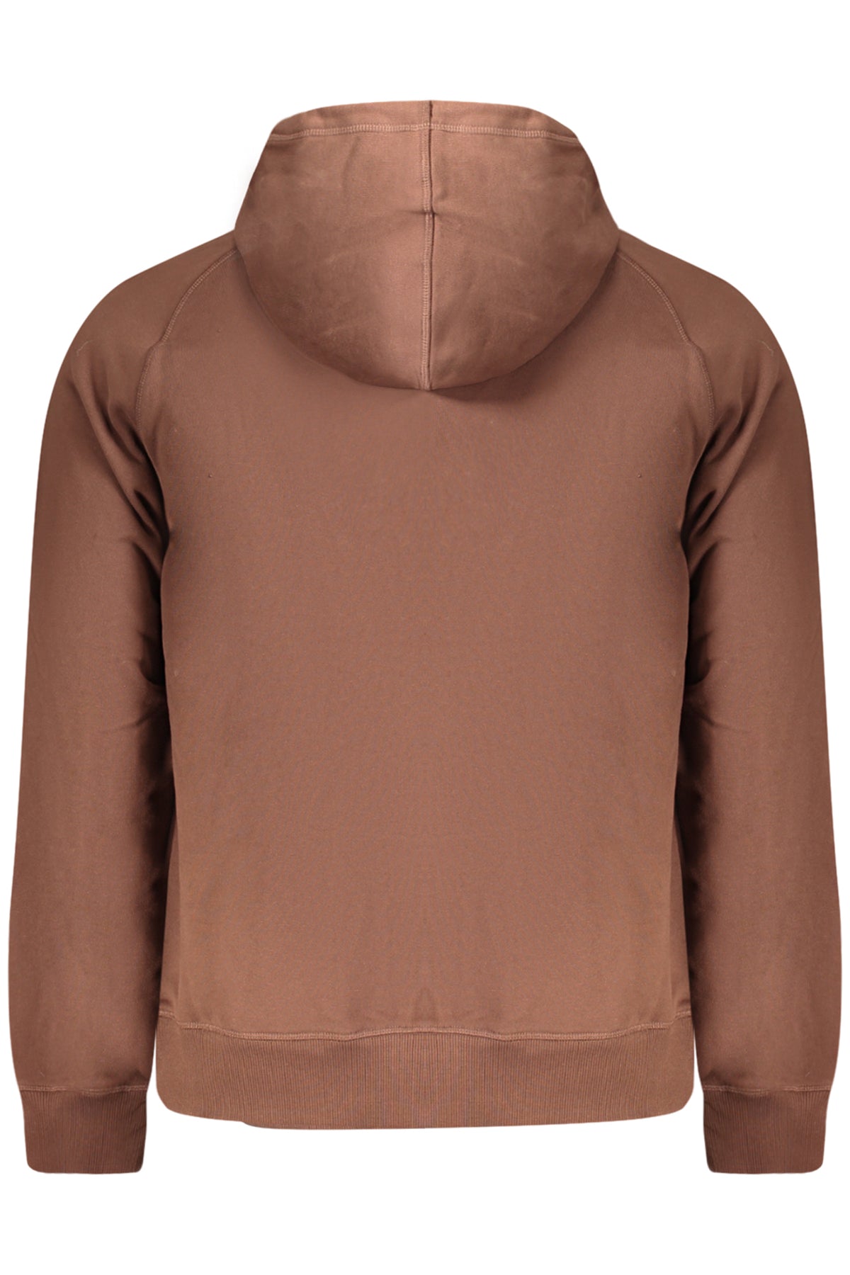 TIMBERLAND MEN'S BROWN ZIP-UP SWEATSHIRT