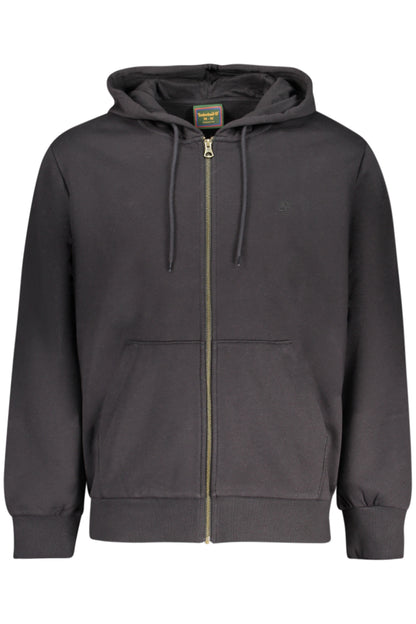 TIMBERLAND MEN'S BLACK ZIP-UP SWEATSHIRT