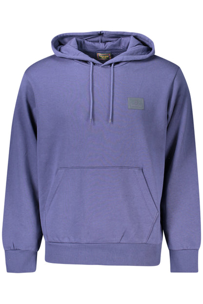TIMBERLAND MEN'S BLUE ZIP-UP SWEATSHIRT
