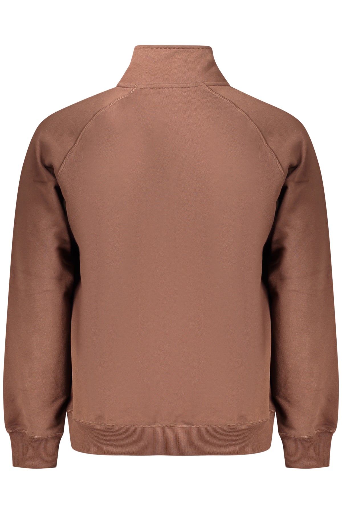 TIMBERLAND MEN'S BROWN ZIP-UP SWEATSHIRT