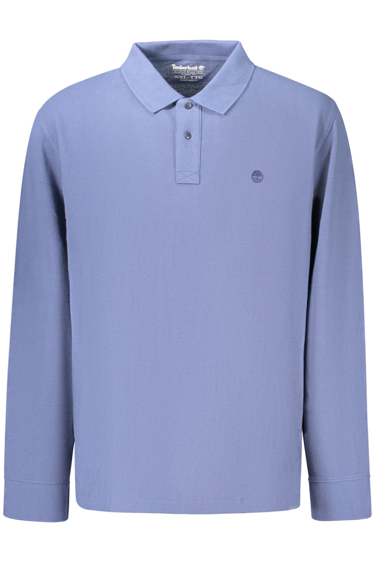 TIMBERLAND MEN'S LONG-SLEEVE POLO SHIRT, BLUE