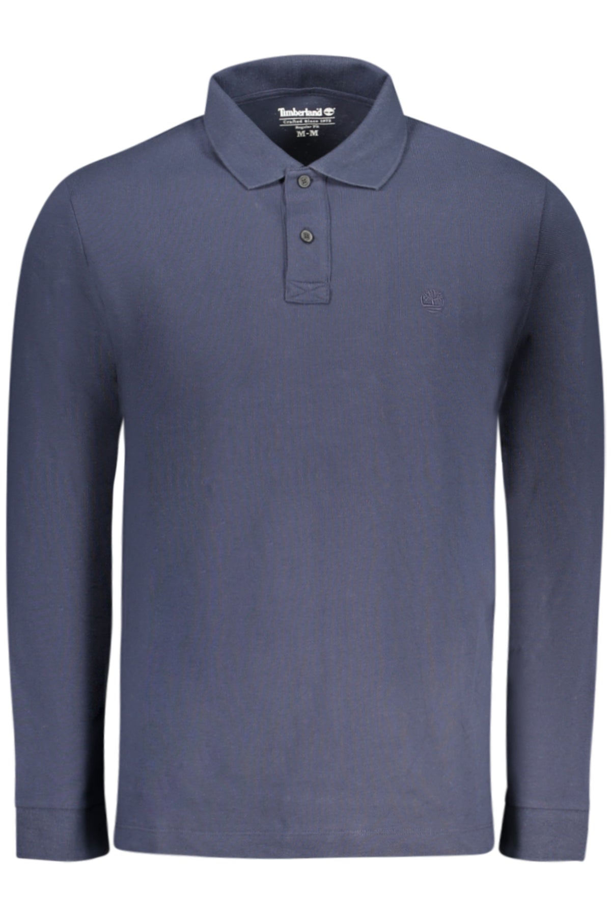 TIMBERLAND MEN'S LONG-SLEEVE POLO SHIRT, BLUE