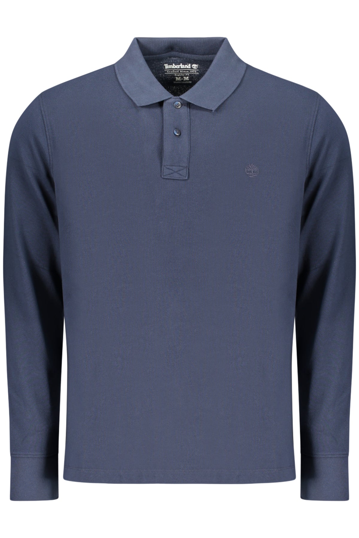 TIMBERLAND MEN'S LONG-SLEEVE POLO SHIRT, BLUE