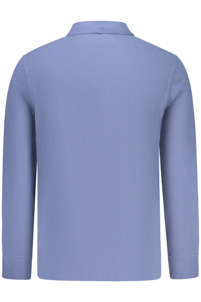 TIMBERLAND MEN'S LONG-SLEEVE POLO SHIRT, BLUE