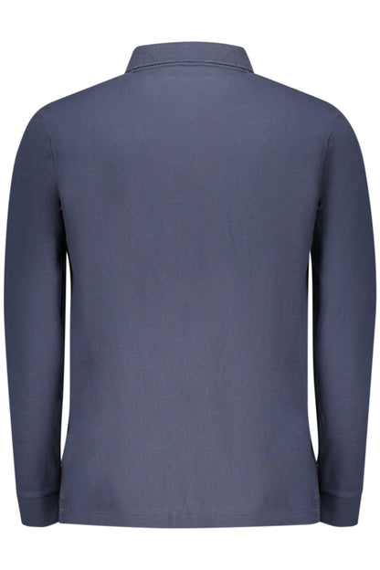 TIMBERLAND MEN'S LONG-SLEEVE POLO SHIRT, BLUE