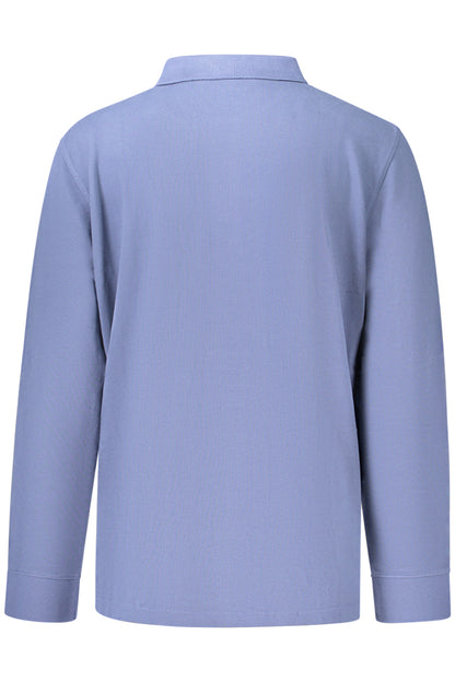 TIMBERLAND MEN'S LONG-SLEEVE POLO SHIRT, BLUE