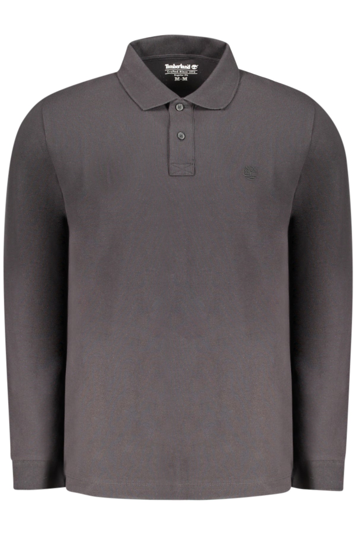 TIMBERLAND MEN'S LONG-SLEEVE POLO SHIRT BLACK