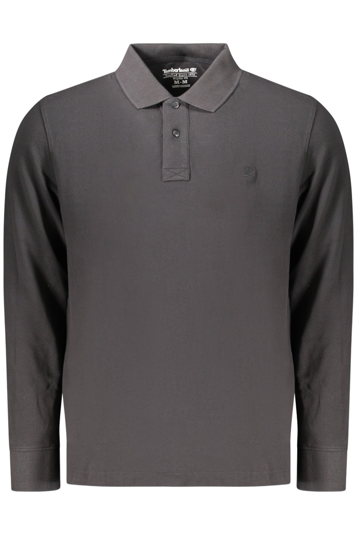 TIMBERLAND MEN'S LONG-SLEEVE POLO SHIRT BLACK