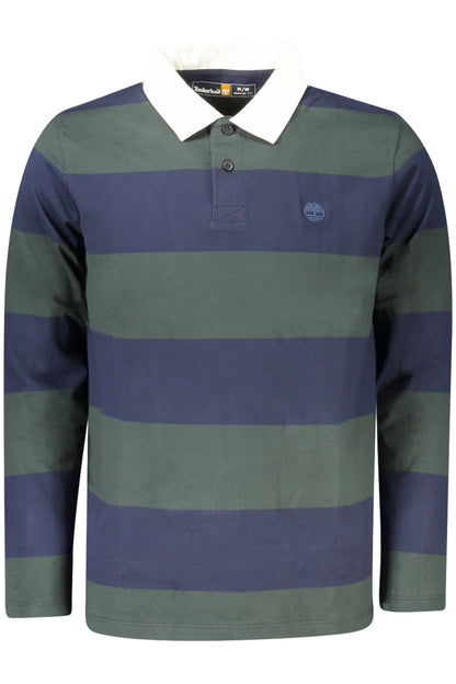 TIMBERLAND MEN'S LONG-SLEEVE POLO SHIRT, GREEN