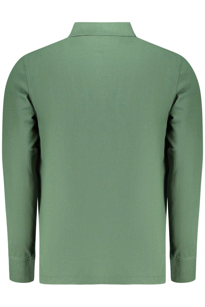 TIMBERLAND MEN'S LONG-SLEEVE POLO SHIRT, GREEN