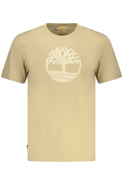 TIMBERLAND MEN'S SHORT-SLEEVE T-SHIRT BEIGE