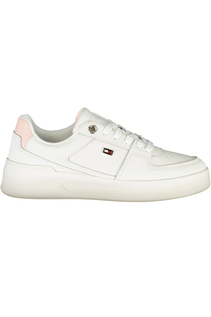 TOMMY HILFIGER WHITE WOMEN'S SPORTS SHOES