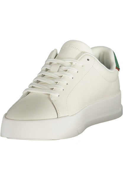 TOMMY HILFIGER MEN'S WHITE SPORTS SHOES