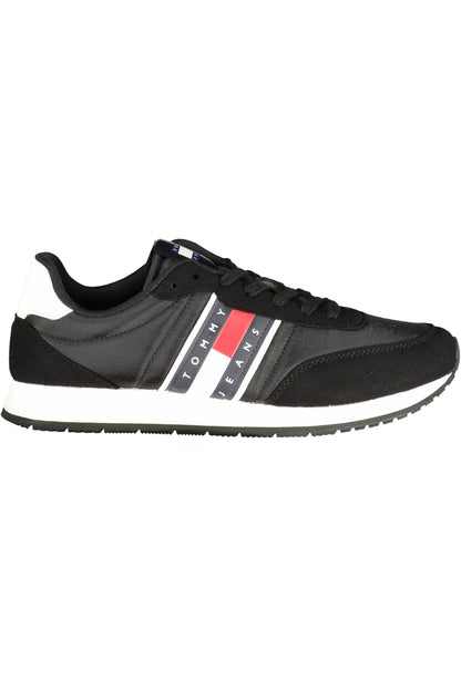 TOMMY HILFIGER MEN'S BLACK SPORTS SHOES