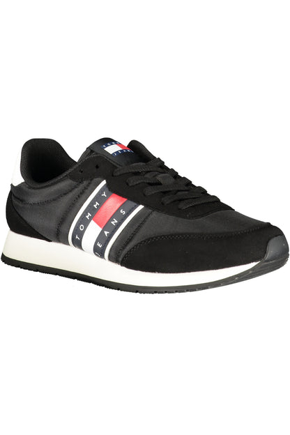 TOMMY HILFIGER MEN'S BLACK SPORTS SHOES