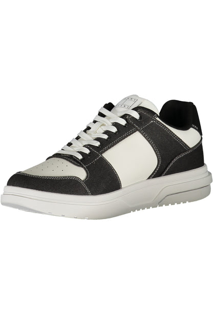 TOMMY HILFIGER BLACK MEN'S SPORTS SHOES
