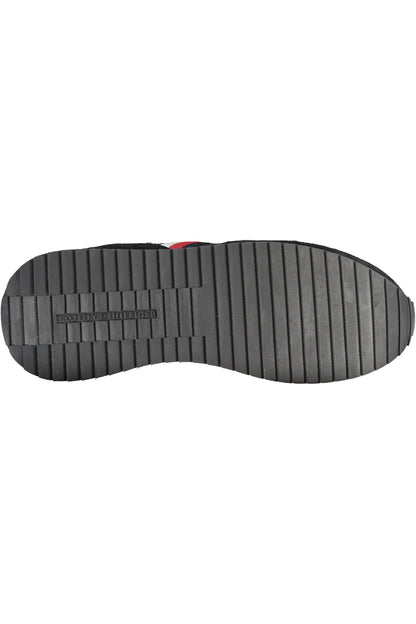 TOMMY HILFIGER BLACK MEN'S SPORTS SHOES