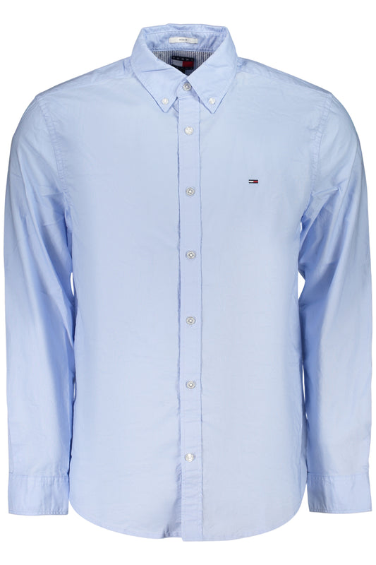 Chemise à manches longues pour homme Tommy Hilfiger, bleue