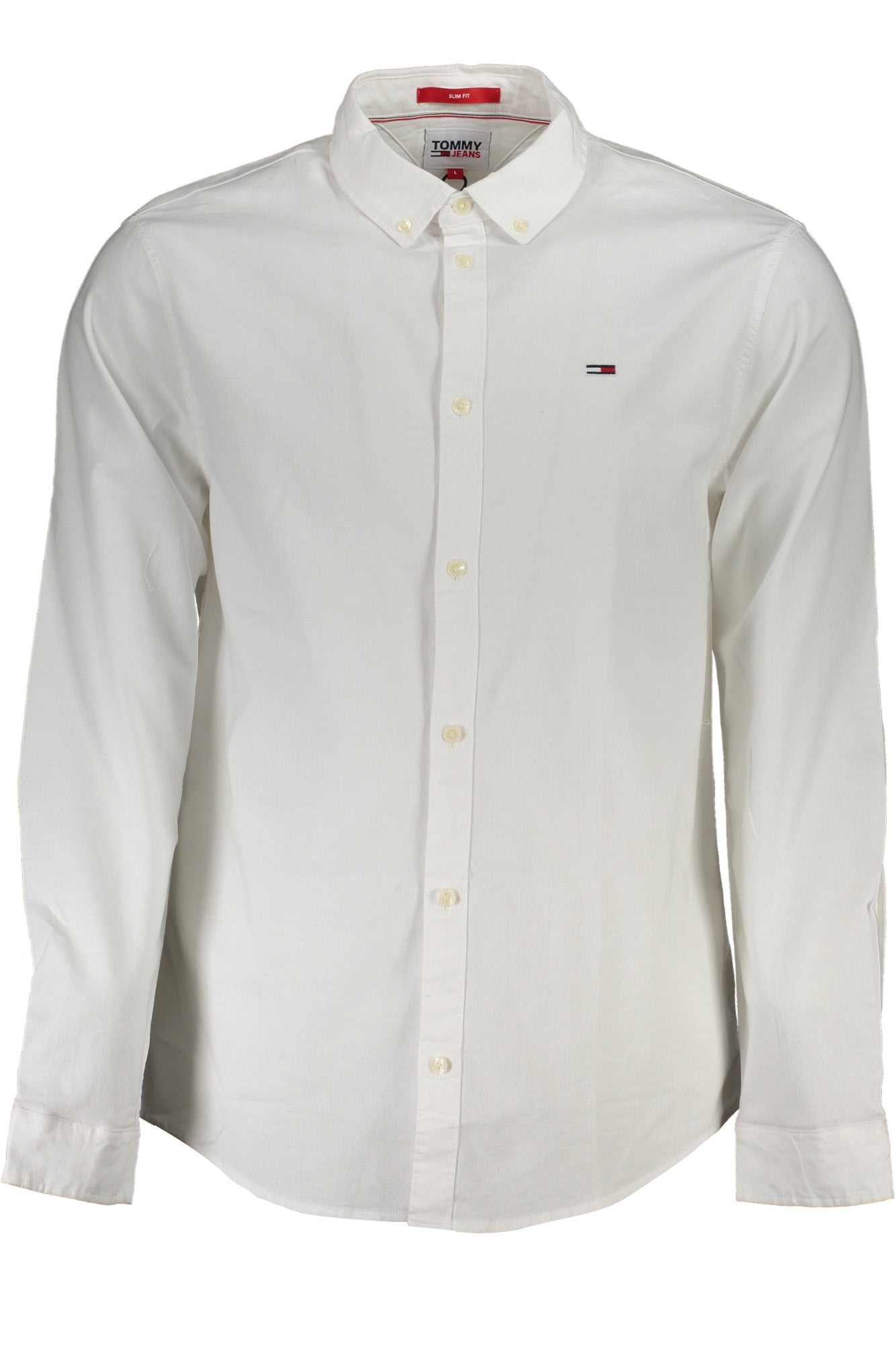 TOMMY HILFIGER MEN'S WHITE LONG SLEEVE SHIRT