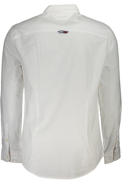 TOMMY HILFIGER MEN'S WHITE LONG SLEEVE SHIRT