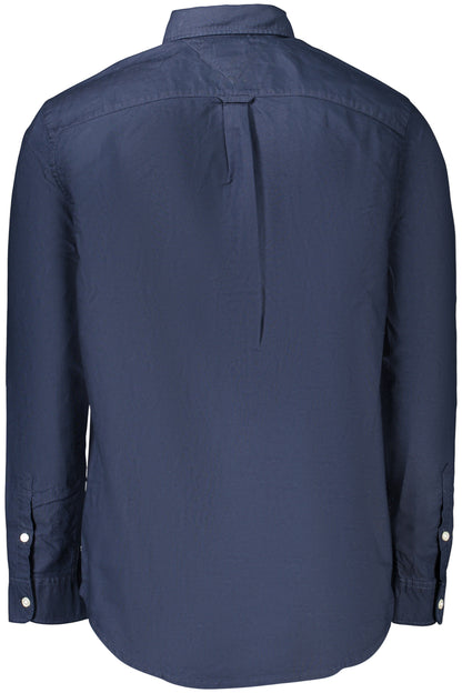 TOMMY HILFIGER MEN'S LONG-SLEEVED SHIRT, BLUE