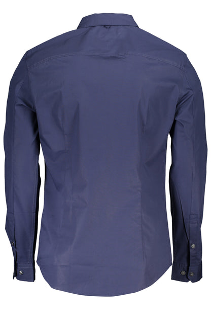 TOMMY HILFIGER MEN'S LONG SLEEVE SHIRT BLUE