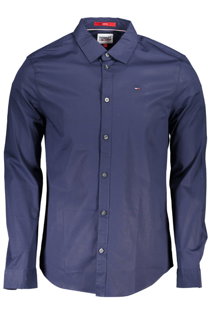 TOMMY HILFIGER MEN'S LONG SLEEVE SHIRT BLUE
