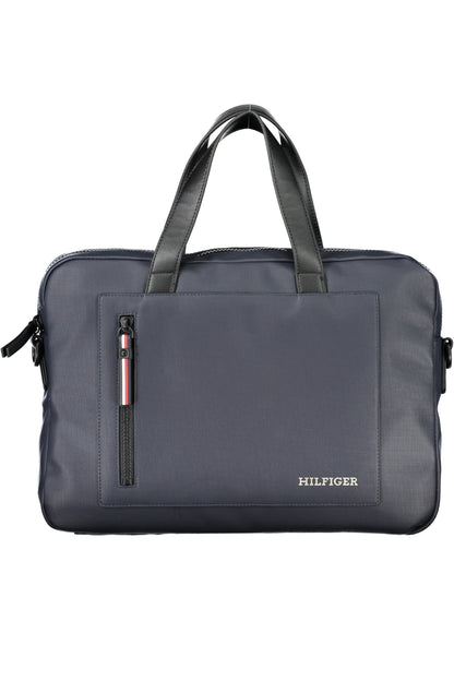 TOMMY HILFIGER BLUE MEN'S BRIEFCASE