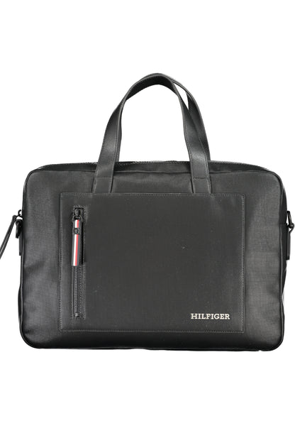 TOMMY HILFIGER BLACK MAN BRIEFCASE
