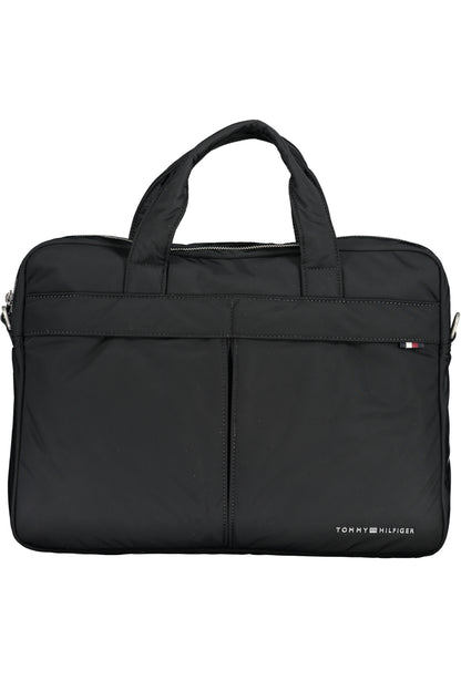 TOMMY HILFIGER BLACK MAN BRIEFCASE