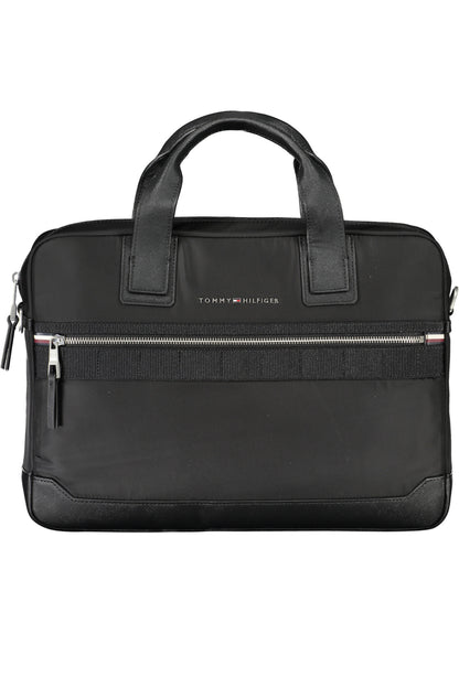 TOMMY HILFIGER BLACK MAN BRIEFCASE