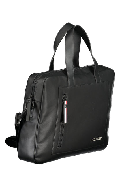 TOMMY HILFIGER BLACK MAN BRIEFCASE