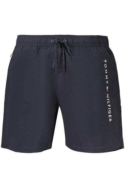 TOMMY HILFIGER MEN'S BLUE BOTTOM SWIMSUIT