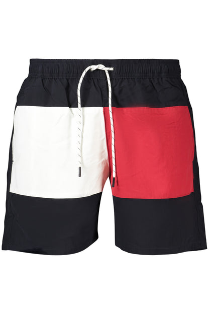 TOMMY HILFIGER MEN'S BLUE BOTTOM SWIMSUIT