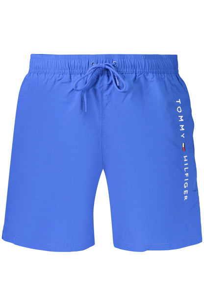 TOMMY HILFIGER MEN'S BLUE BOTTOM SWIMSUIT