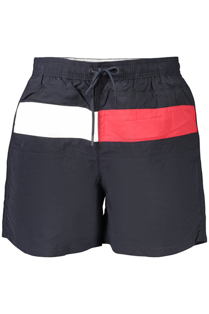 TOMMY HILFIGER MEN'S BLUE BOTTOM SWIMSUIT