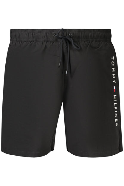 TOMMY HILFIGER MEN'S BLACK BOTTOM SWIMSUIT