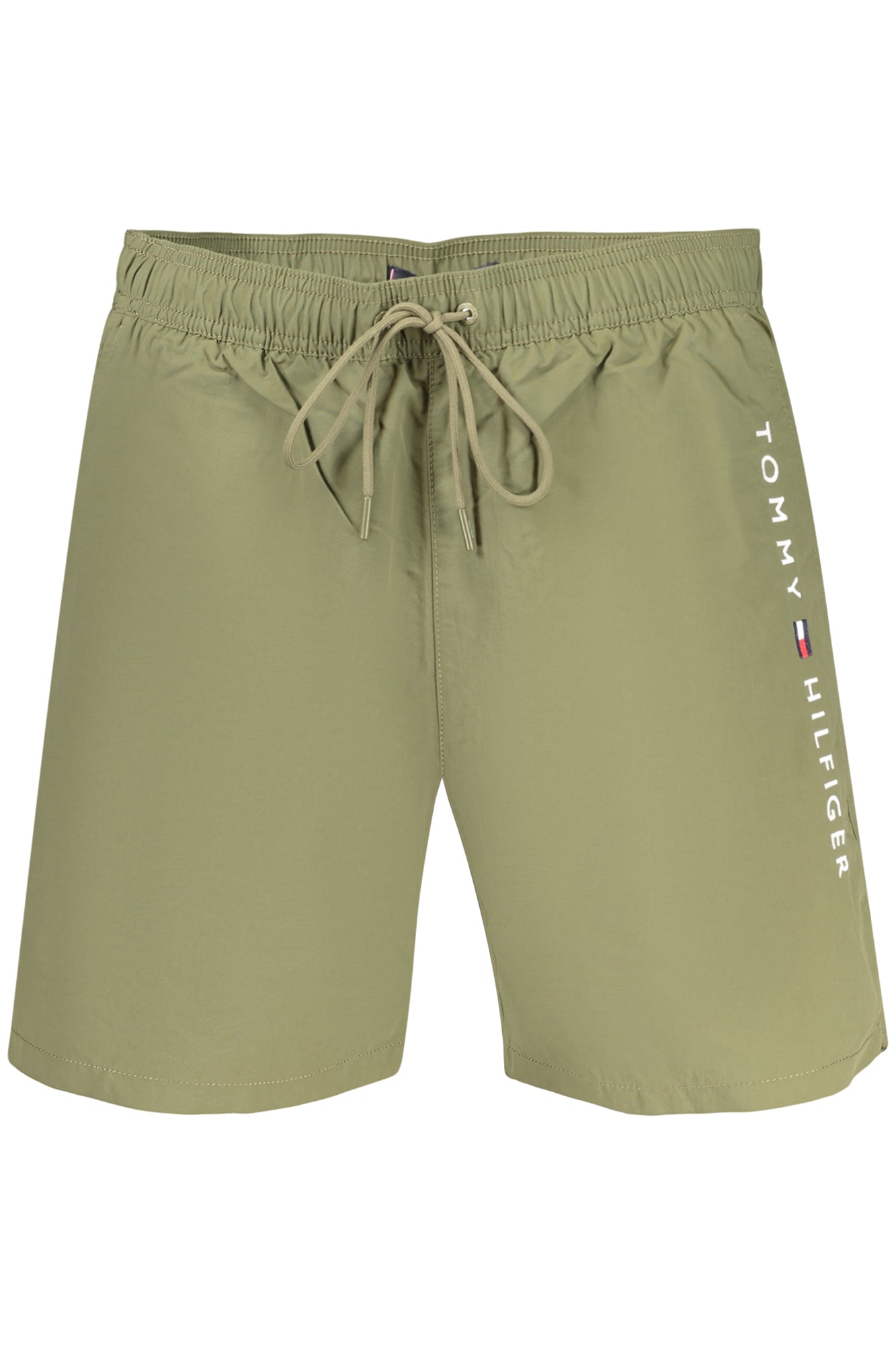 TOMMY HILFIGER MEN'S GREEN BOTTOM SWIMSUIT