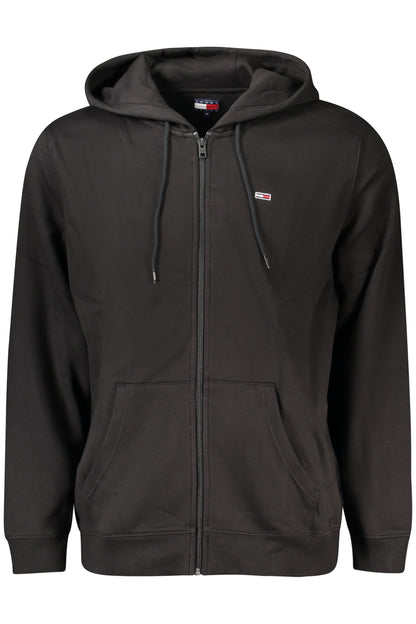 TOMMY HILFIGER MEN'S ZIP-UP SWEATSHIRT BLACK