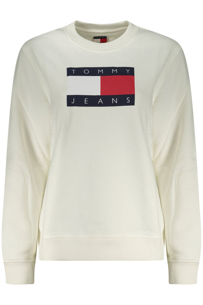 TOMMY HILFIGER WOMEN'S ZIP-UP SWEATSHIRT WHITE