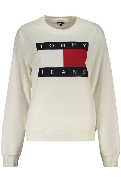 TOMMY HILFIGER WOMEN'S ZIP-UP SWEATSHIRT WHITE
