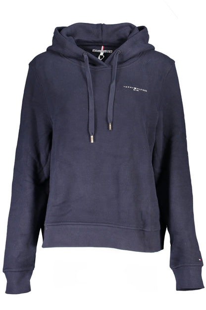 TOMMY HILFIGER WOMEN'S BLUE ZIPLESS SWEATSHIRT